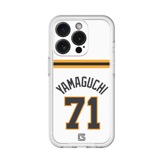 スリムプロテクションプレミアムケース［ 読売ジャイアンツ - #71 YAMAGUCHI - ホーム ］