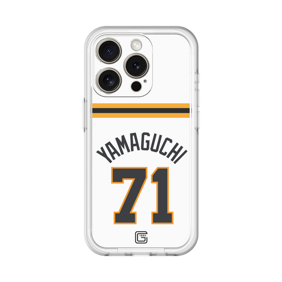 スリムプロテクションプレミアムケース［ 読売ジャイアンツ - #71 YAMAGUCHI - ホーム ］