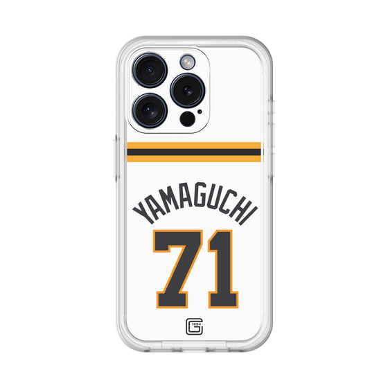 スリムプロテクションプレミアムケース［ 読売ジャイアンツ - #71 YAMAGUCHI - ホーム ］