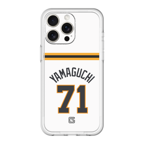 スリムプロテクションプレミアムケース［ 読売ジャイアンツ - #71 YAMAGUCHI - ホーム ］