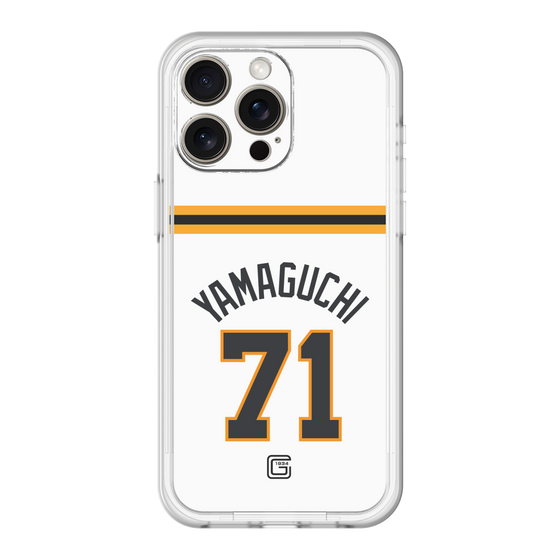 スリムプロテクションプレミアムケース［ 読売ジャイアンツ - #71 YAMAGUCHI - ホーム ］