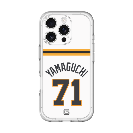 スリムプロテクションプレミアムケース［ 読売ジャイアンツ - #71 YAMAGUCHI - ホーム ］