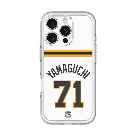 スリムプロテクションプレミアムケース［ 読売ジャイアンツ - #71 YAMAGUCHI - ホーム ］