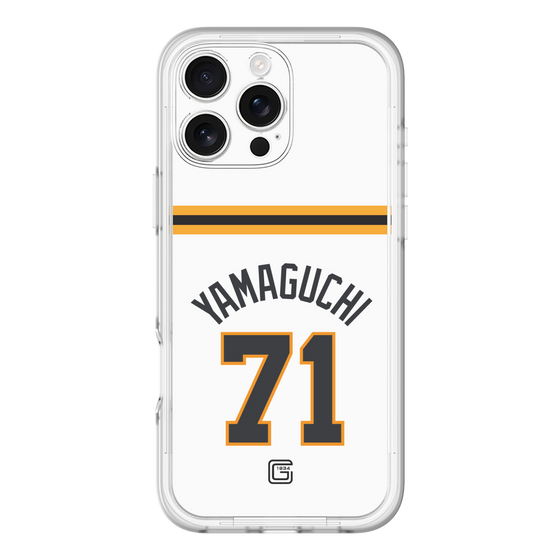 スリムプロテクションプレミアムケース［ 読売ジャイアンツ - #71 YAMAGUCHI - ホーム ］