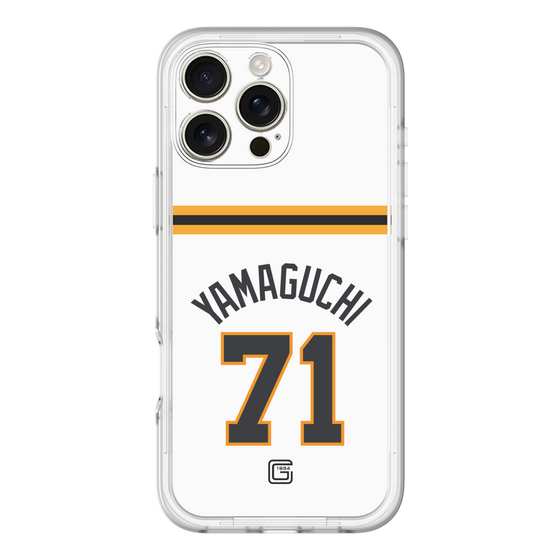 スリムプロテクションプレミアムケース［ 読売ジャイアンツ - #71 YAMAGUCHI - ホーム ］