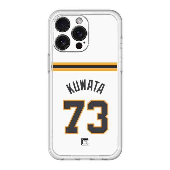 スリムプロテクションプレミアムケース［ 読売ジャイアンツ - #73 KUWATA - ホーム ］
