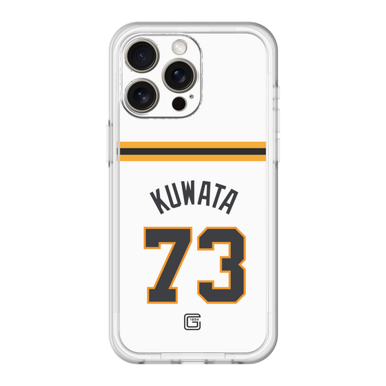 スリムプロテクションプレミアムケース［ 読売ジャイアンツ - #73 KUWATA - ホーム ］