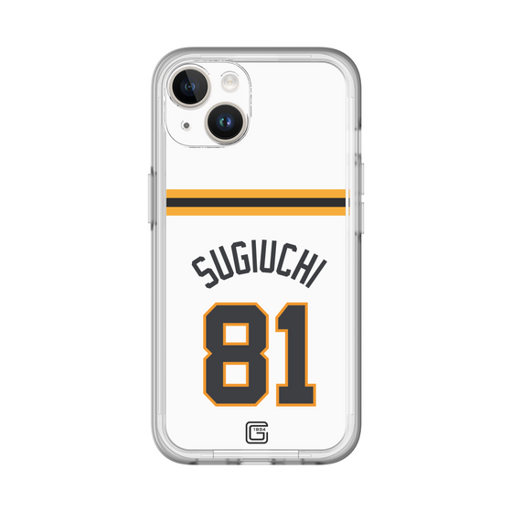 スリムプロテクションプレミアムケース［ 読売ジャイアンツ - #81 SUGIUCHI - ホーム ］
