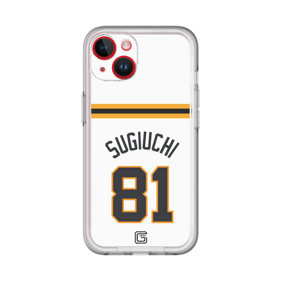 スリムプロテクションプレミアムケース［ 読売ジャイアンツ - #81 SUGIUCHI - ホーム ］