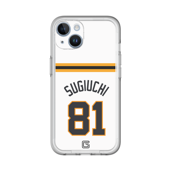 スリムプロテクションプレミアムケース［ 読売ジャイアンツ - #81 SUGIUCHI - ホーム ］