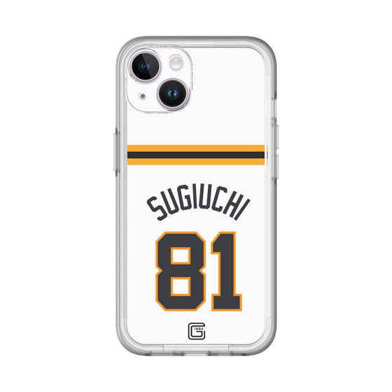 スリムプロテクションプレミアムケース［ 読売ジャイアンツ - #81 SUGIUCHI - ホーム ］