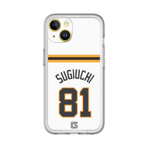 スリムプロテクションプレミアムケース［ 読売ジャイアンツ - #81 SUGIUCHI - ホーム ］