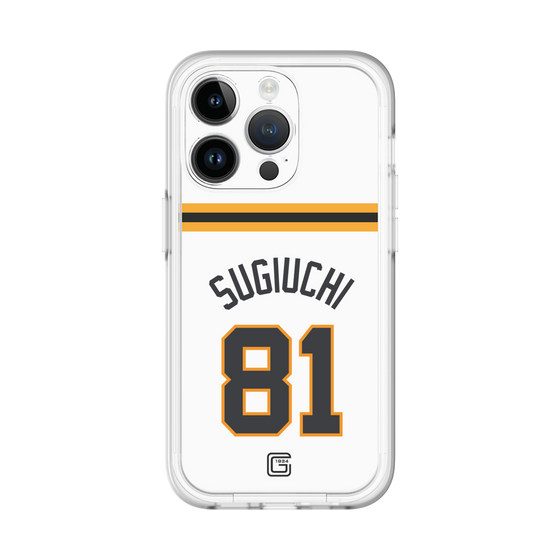スリムプロテクションプレミアムケース［ 読売ジャイアンツ - #81 SUGIUCHI - ホーム ］