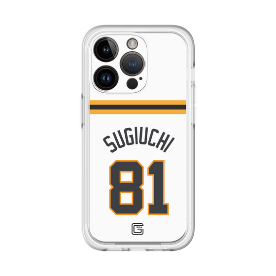 スリムプロテクションプレミアムケース［ 読売ジャイアンツ - #81 SUGIUCHI - ホーム ］