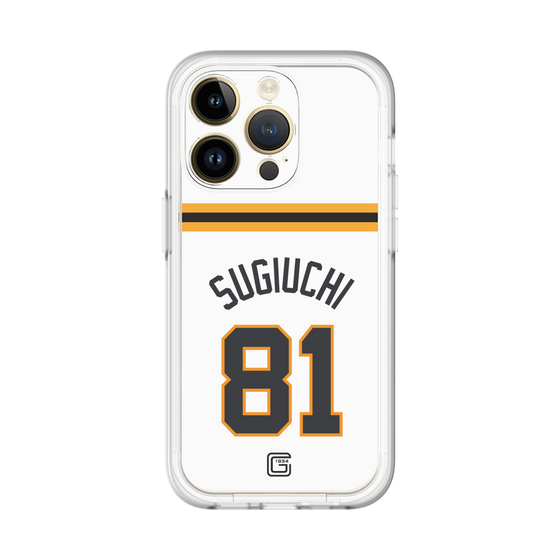 スリムプロテクションプレミアムケース［ 読売ジャイアンツ - #81 SUGIUCHI - ホーム ］