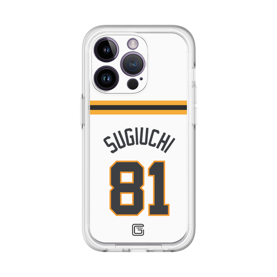 スリムプロテクションプレミアムケース［ 読売ジャイアンツ - #81 SUGIUCHI - ホーム ］