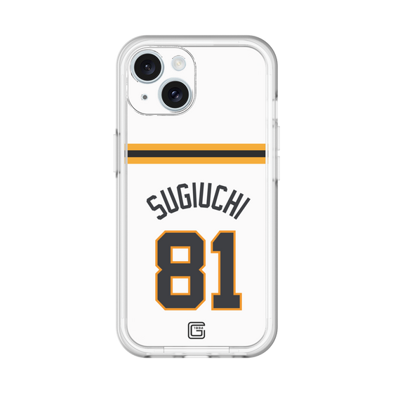 スリムプロテクションプレミアムケース［ 読売ジャイアンツ - #81 SUGIUCHI - ホーム ］