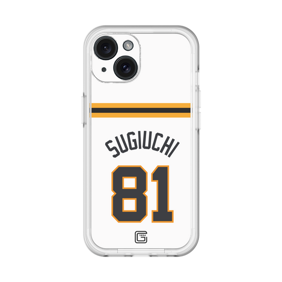 スリムプロテクションプレミアムケース［ 読売ジャイアンツ - #81 SUGIUCHI - ホーム ］