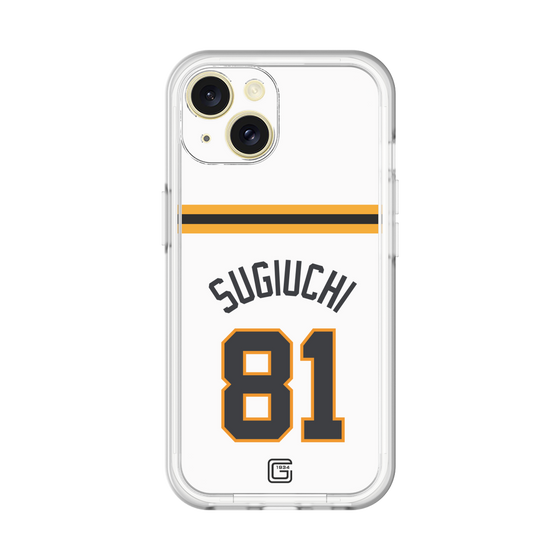 スリムプロテクションプレミアムケース［ 読売ジャイアンツ - #81 SUGIUCHI - ホーム ］