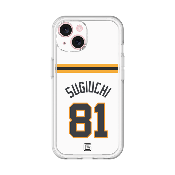 スリムプロテクションプレミアムケース［ 読売ジャイアンツ - #81 SUGIUCHI - ホーム ］