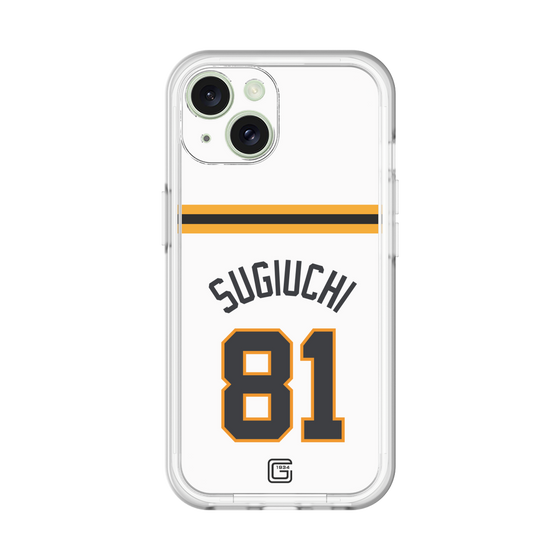 スリムプロテクションプレミアムケース［ 読売ジャイアンツ - #81 SUGIUCHI - ホーム ］