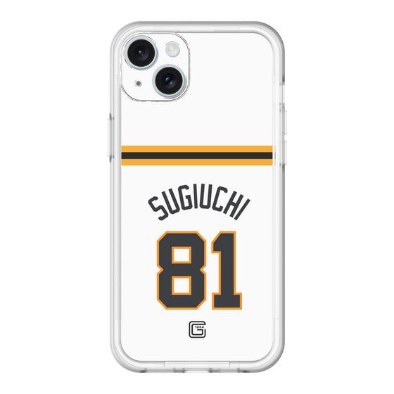 スリムプロテクションプレミアムケース［ 読売ジャイアンツ - #81 SUGIUCHI - ホーム ］