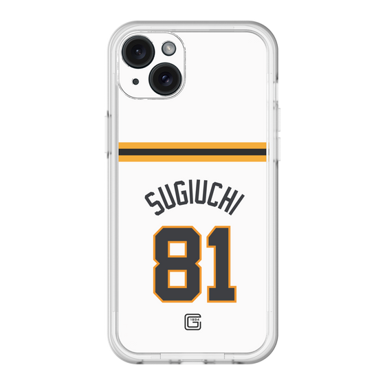 スリムプロテクションプレミアムケース［ 読売ジャイアンツ - #81 SUGIUCHI - ホーム ］