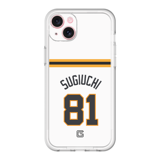 スリムプロテクションプレミアムケース［ 読売ジャイアンツ - #81 SUGIUCHI - ホーム ］