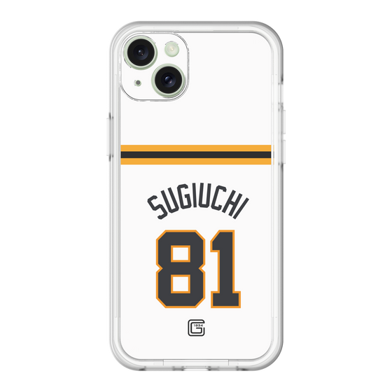 スリムプロテクションプレミアムケース［ 読売ジャイアンツ - #81 SUGIUCHI - ホーム ］