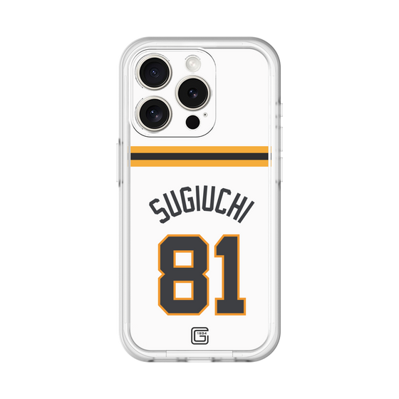 スリムプロテクションプレミアムケース［ 読売ジャイアンツ - #81 SUGIUCHI - ホーム ］