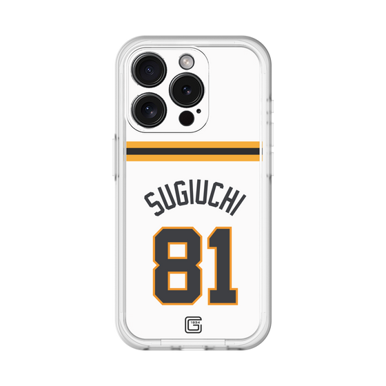 スリムプロテクションプレミアムケース［ 読売ジャイアンツ - #81 SUGIUCHI - ホーム ］