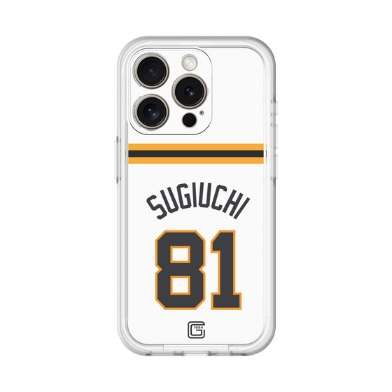 スリムプロテクションプレミアムケース［ 読売ジャイアンツ - #81 SUGIUCHI - ホーム ］