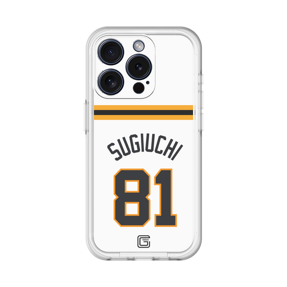 スリムプロテクションプレミアムケース［ 読売ジャイアンツ - #81 SUGIUCHI - ホーム ］