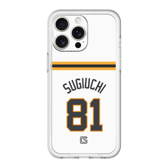 スリムプロテクションプレミアムケース［ 読売ジャイアンツ - #81 SUGIUCHI - ホーム ］