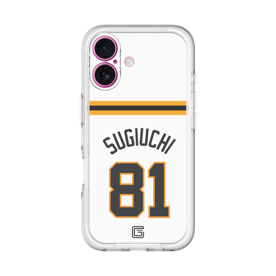 スリムプロテクションプレミアムケース［ 読売ジャイアンツ - #81 SUGIUCHI - ホーム ］