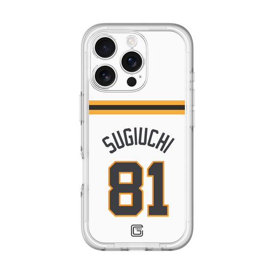 スリムプロテクションプレミアムケース［ 読売ジャイアンツ - #81 SUGIUCHI - ホーム ］