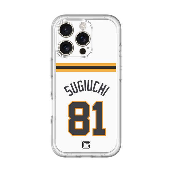 スリムプロテクションプレミアムケース［ 読売ジャイアンツ - #81 SUGIUCHI - ホーム ］