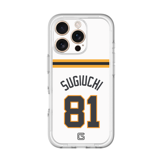 スリムプロテクションプレミアムケース［ 読売ジャイアンツ - #81 SUGIUCHI - ホーム ］