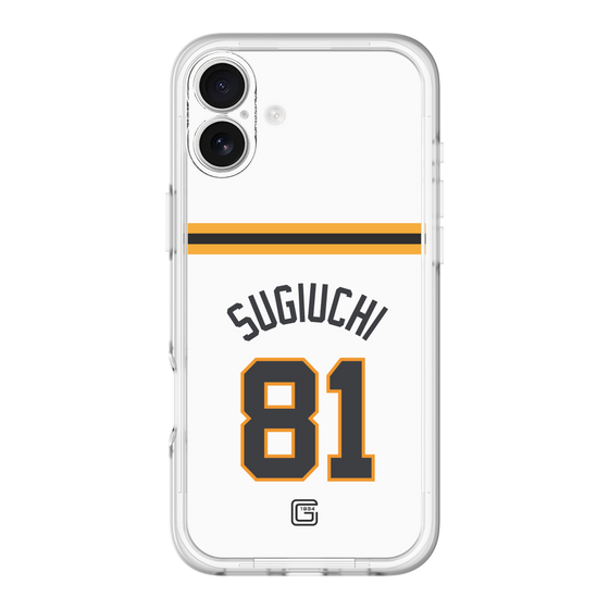 スリムプロテクションプレミアムケース［ 読売ジャイアンツ - #81 SUGIUCHI - ホーム ］