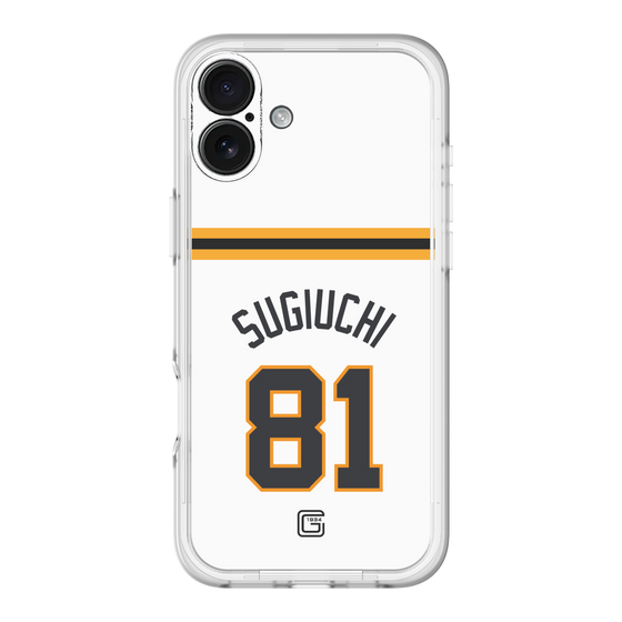 スリムプロテクションプレミアムケース［ 読売ジャイアンツ - #81 SUGIUCHI - ホーム ］