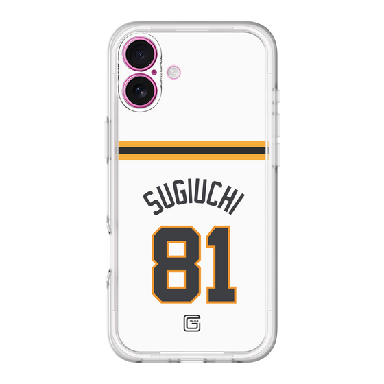 スリムプロテクションプレミアムケース［ 読売ジャイアンツ - #81 SUGIUCHI - ホーム ］