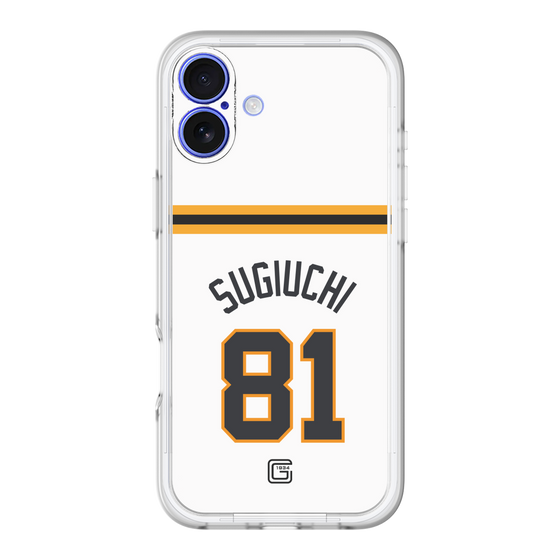 スリムプロテクションプレミアムケース［ 読売ジャイアンツ - #81 SUGIUCHI - ホーム ］