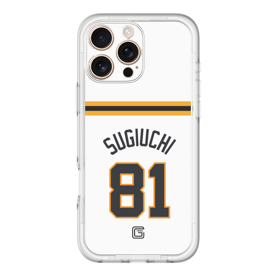 スリムプロテクションプレミアムケース［ 読売ジャイアンツ - #81 SUGIUCHI - ホーム ］
