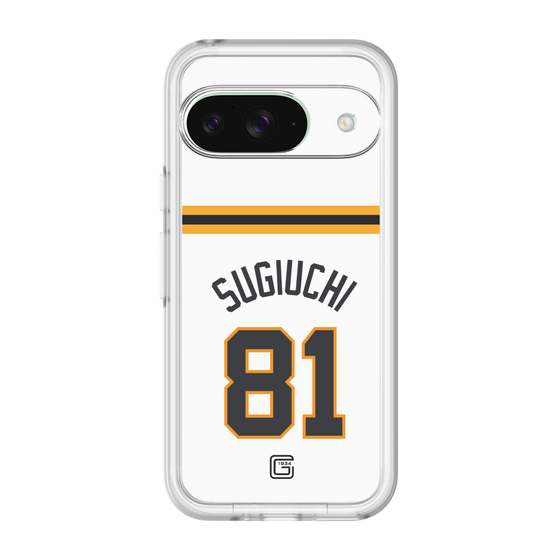 スリムプロテクションプレミアムケース［ 読売ジャイアンツ - #81 SUGIUCHI - ホーム ］