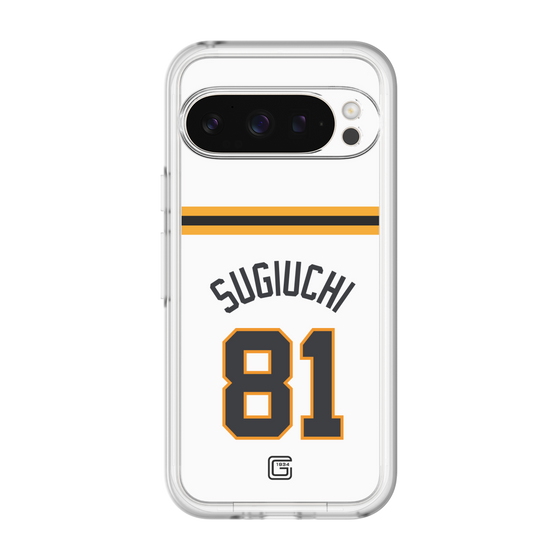 スリムプロテクションプレミアムケース［ 読売ジャイアンツ - #81 SUGIUCHI - ホーム ］