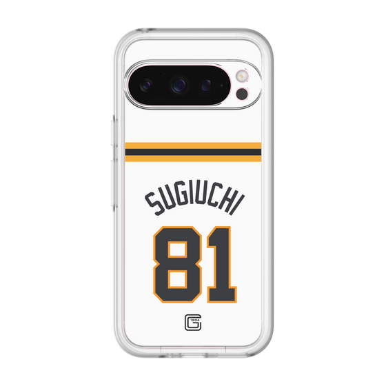 スリムプロテクションプレミアムケース［ 読売ジャイアンツ - #81 SUGIUCHI - ホーム ］
