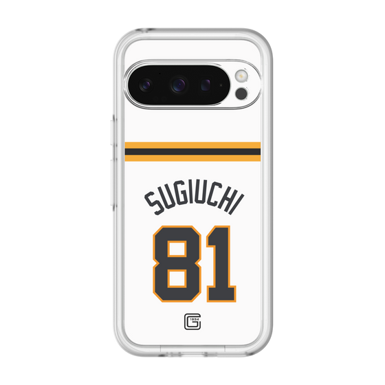 スリムプロテクションプレミアムケース［ 読売ジャイアンツ - #81 SUGIUCHI - ホーム ］