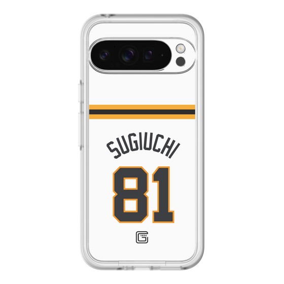 スリムプロテクションプレミアムケース［ 読売ジャイアンツ - #81 SUGIUCHI - ホーム ］