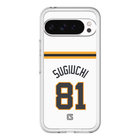 スリムプロテクションプレミアムケース［ 読売ジャイアンツ - #81 SUGIUCHI - ホーム ］