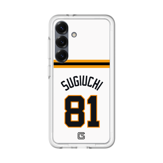 スリムプロテクションプレミアムケース［ 読売ジャイアンツ - #81 SUGIUCHI - ホーム ］